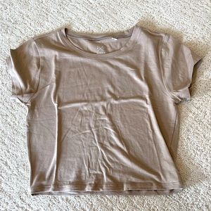 PAC SUN basics nude classic crop top